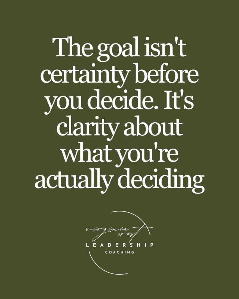 Decide clearly